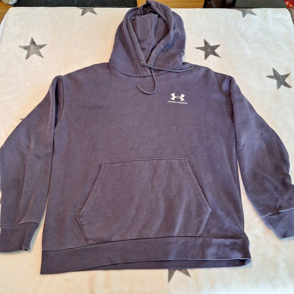 Under Armour UA Women's Dusty Blue Hoodie Sweatshirt Size Small Preowned